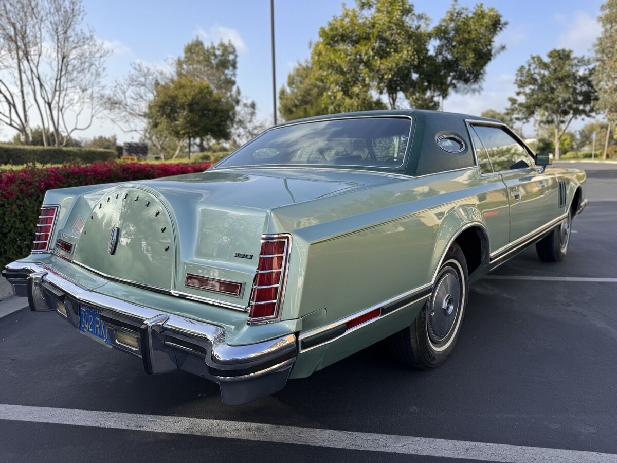 1977 lincoln continental mark series coupe green mark v