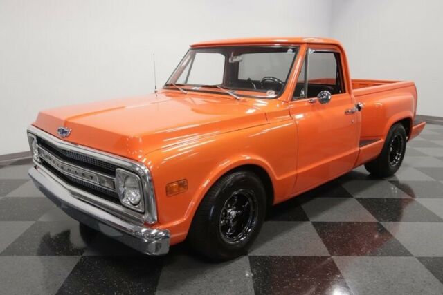 c/10 c-10 orange v8 efi auto 700r4 classic vintage collector upgraded custom bla