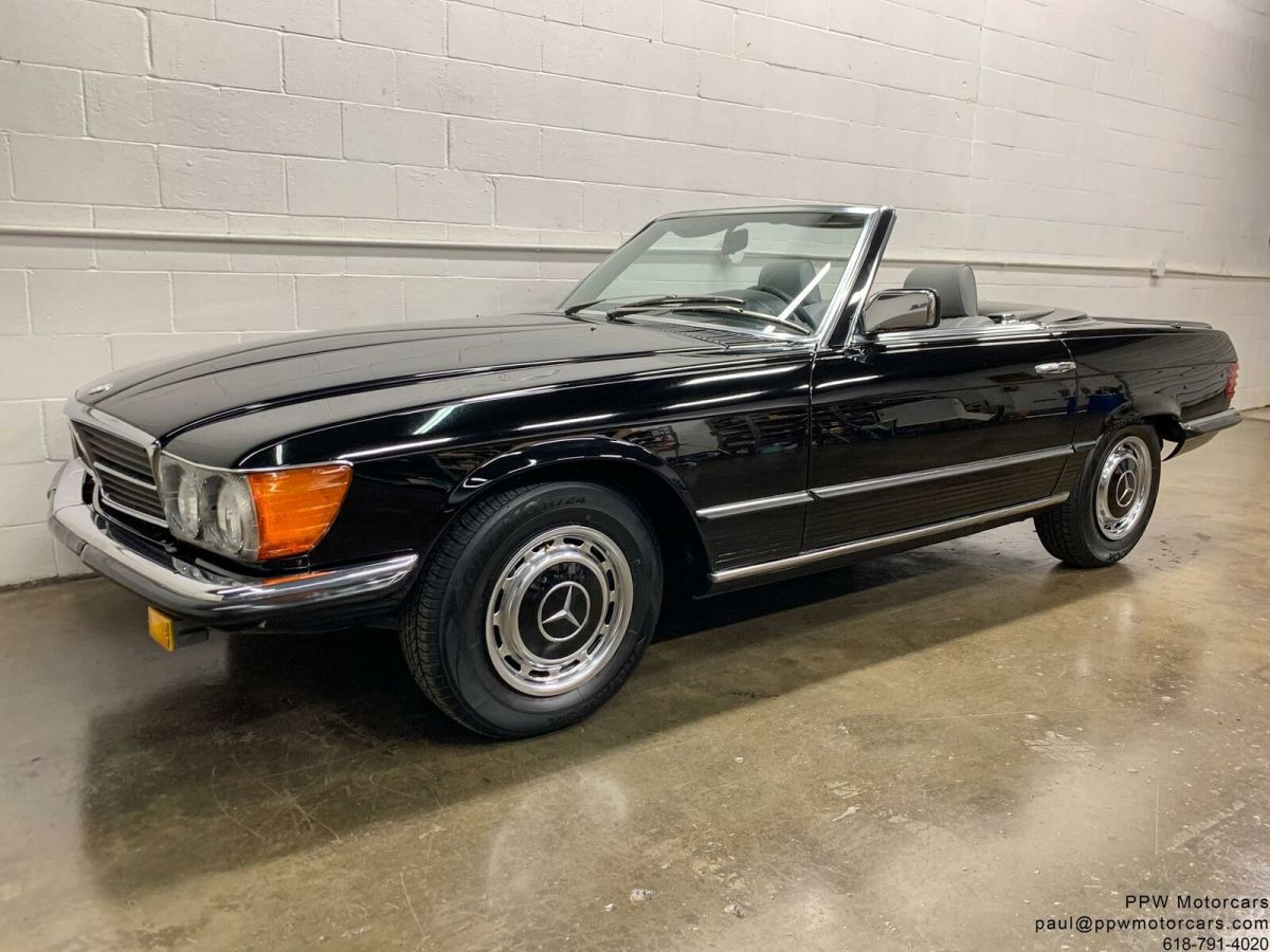 1984 mercedes-benz sl-class 280sl 56,934 miles jet black convertible low mile!