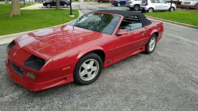 1991 chevrloet camaro z28 convertible red v8 tpi
