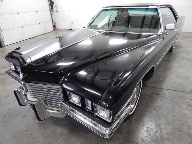 1972 cadillac black coupe deville base hardtop 2-door