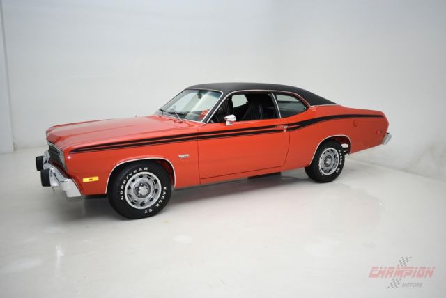 1974 plymouth duster 360 1,366 miles red 360 c.i