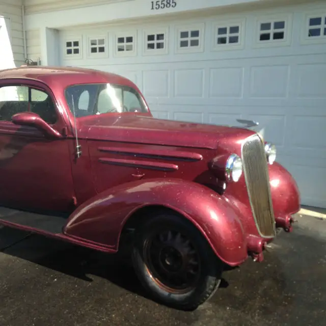 1936 chevrolet/chevy business coupe 5 window master deluxe *video*