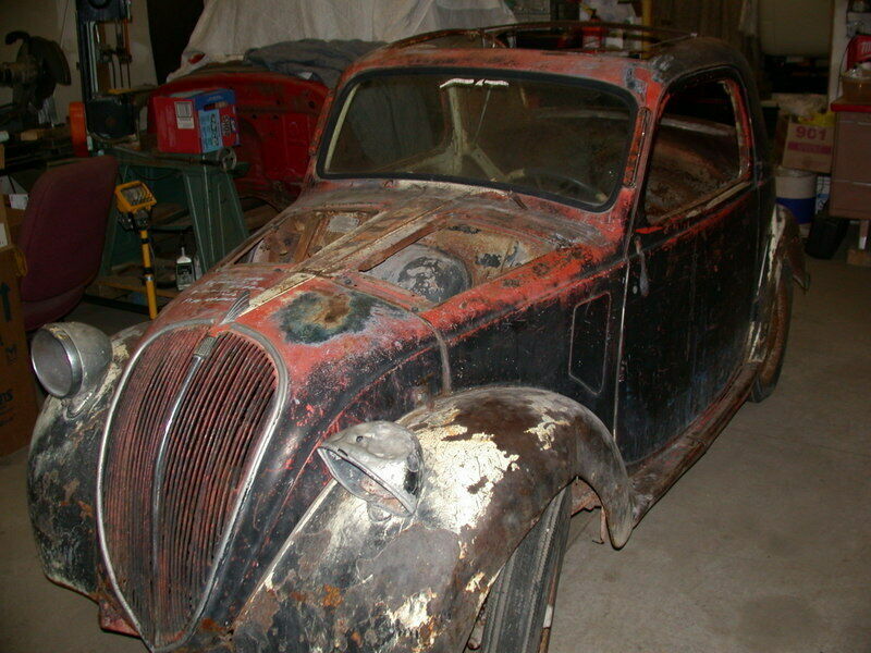 1936 fiat topolino original steel body with title