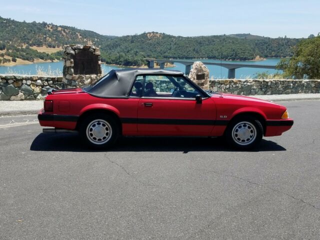 1990 ford mustang lx convertible commuter car from sf to la california sun car