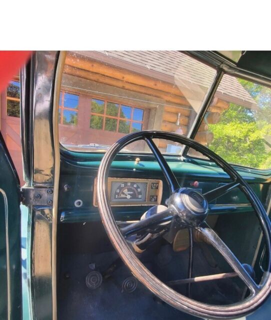 1947 ford f-series green rwd manual