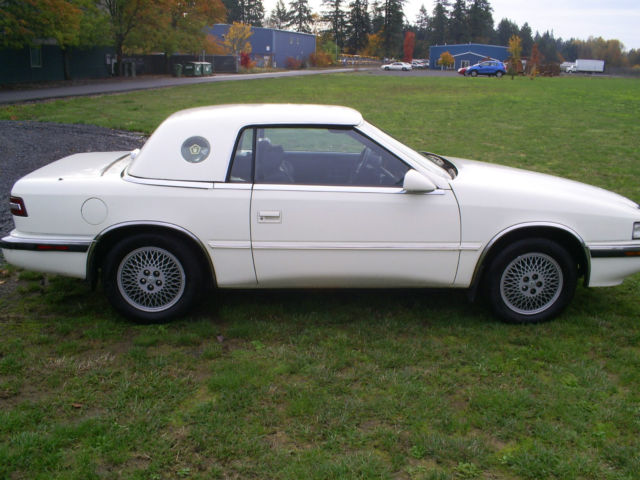 1990 chrysler t & c by maserati hard top convertible coupe