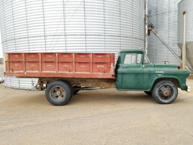 1955 chevrolet 6400 farm work dump patina truck 5400 1956 1957 55 56 57 chevy 58