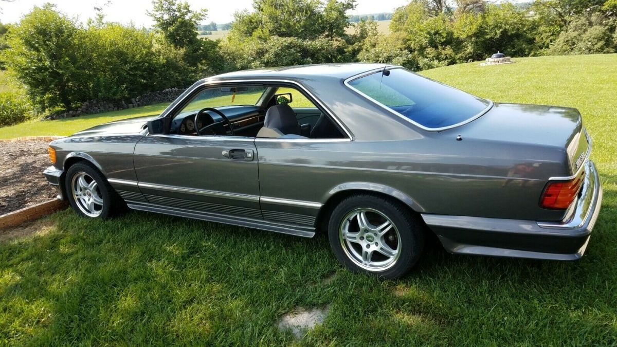 rare 1983 mercedes benz 380 sec with factory amg ground effects/sunroof no rust