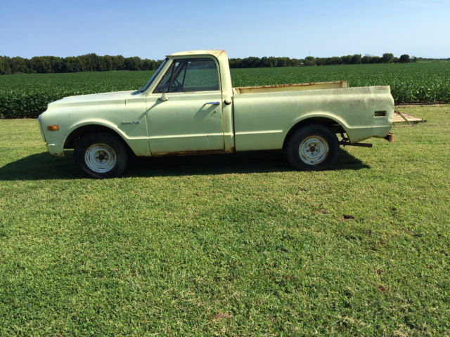 one owner, will need repaired, four speed on floor, short bed, six cylinder