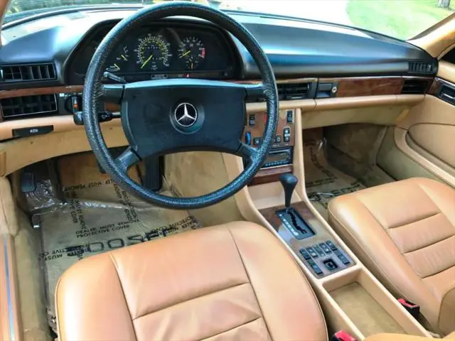 1984 mercedes-benz 500 sec euro w126 coupe, great records, best colors