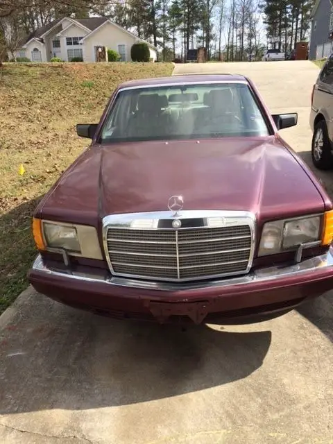 1989 mercedes-benz 300sel-series cabernet