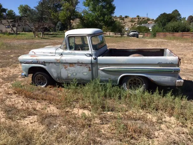 1959 chevrolet apache 3100 short bed fleet side big window
