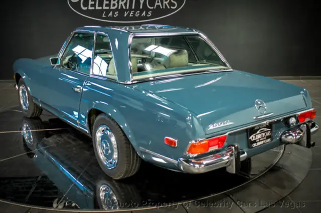 1969 mercedes-benz 280 sl 79835 miles blue convertible 2.8l automatic