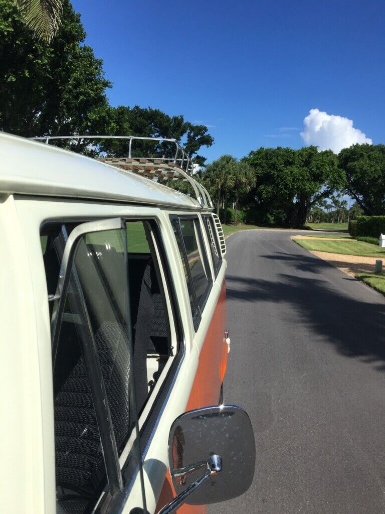 1975 volkswagen type 2 van orange rwd manual