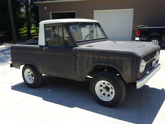 1966 ford bronco half cab - running & driving