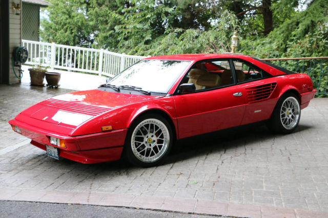 1983 ferrari mondial qv euro coupe. red/tan perfect condition! rare!!!