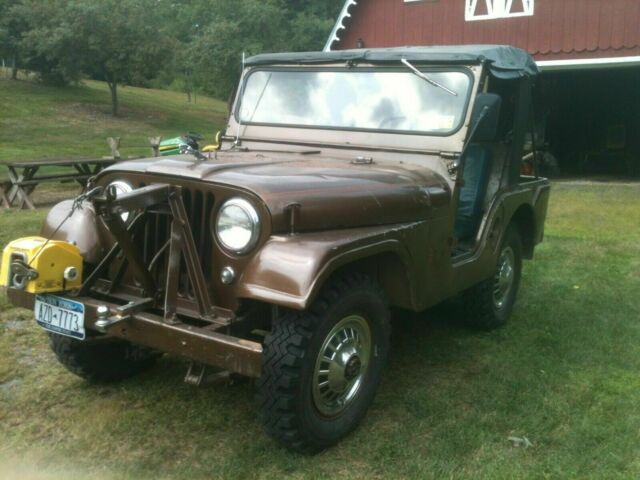 1959 willys jeep cj5, runs great, garaged since 1960's, snow plow, elec. winch â