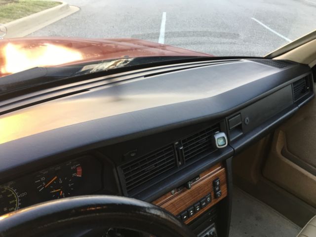 1992 mercedes-benz 190e 2.6 sedan super clean and desirable red/tan color combo