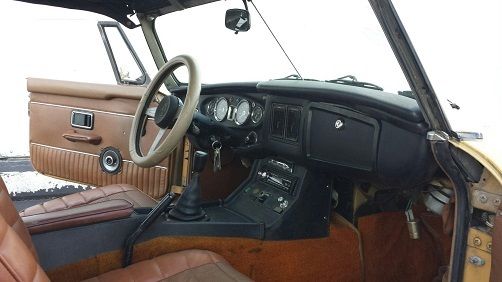 1976 mg mgb 117685 miles yellow