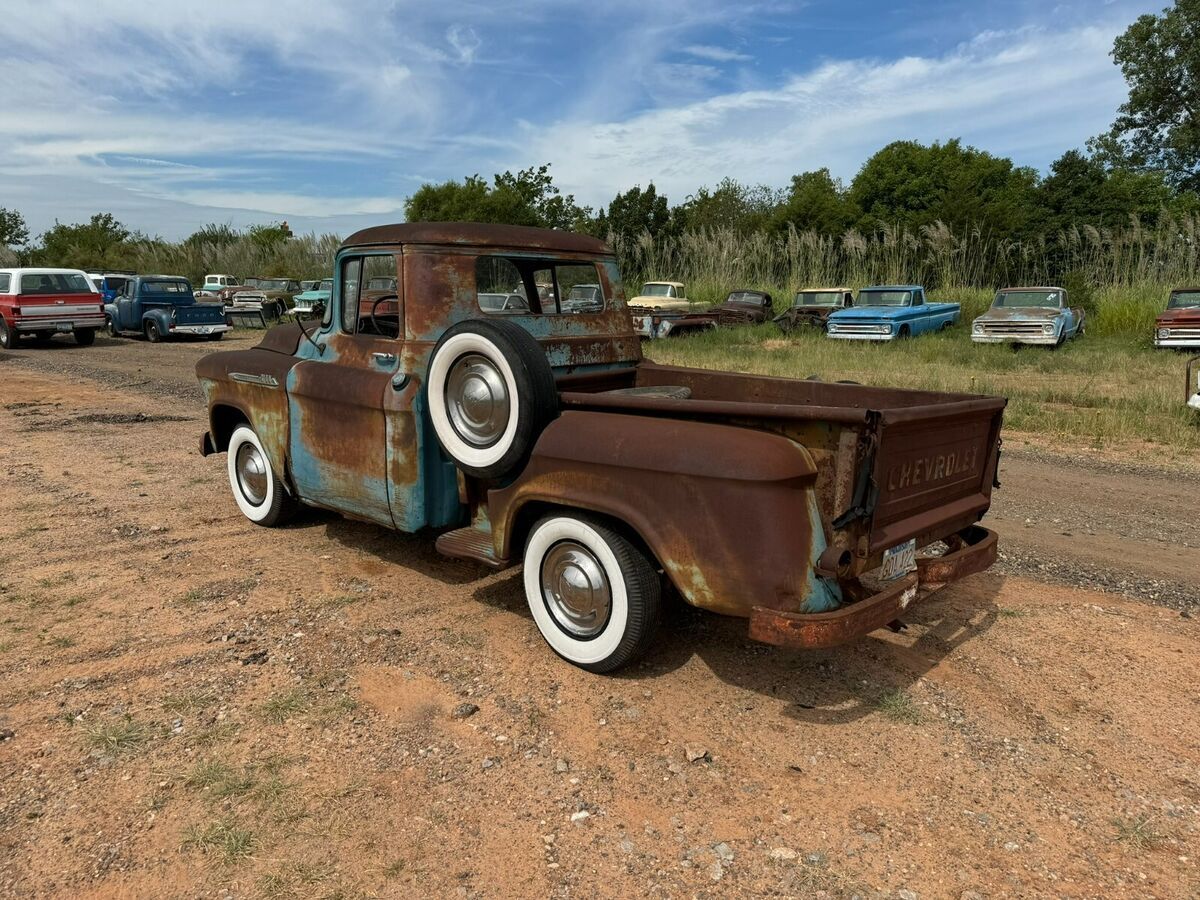 grade a patina on this shortbed "ran when parked" edition chevy!