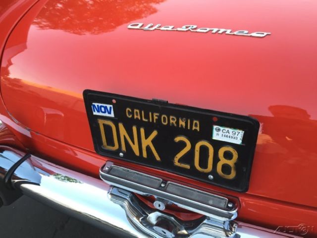 1961 alfa romeo 2000 spyder by touring. red/black trim. 5-speed. orig ca car