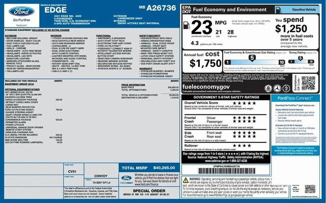 2021 ford edge sel