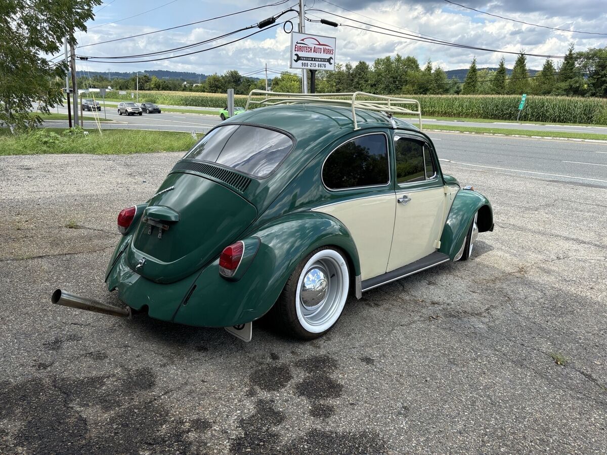 1968 volkswagen beetle coupe green custom