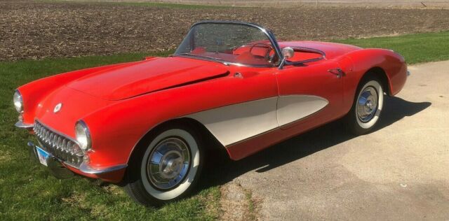1956 corvette convertable hardtop only car 265 dual quads 3 speed - no reserve