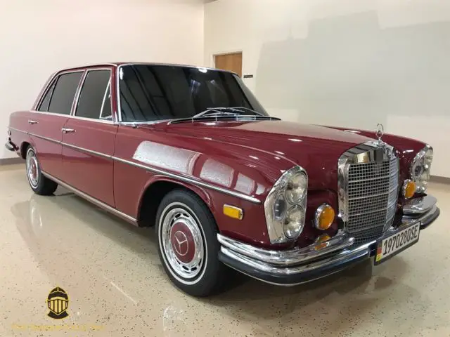 1970 mercedes-benz 280 sel maroon or burgundy auto