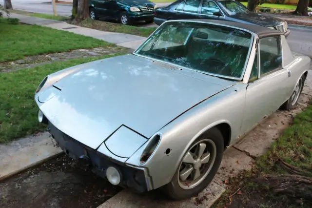 1973 porsche 914 targa top fuchs 911 wheels - project car for restoration