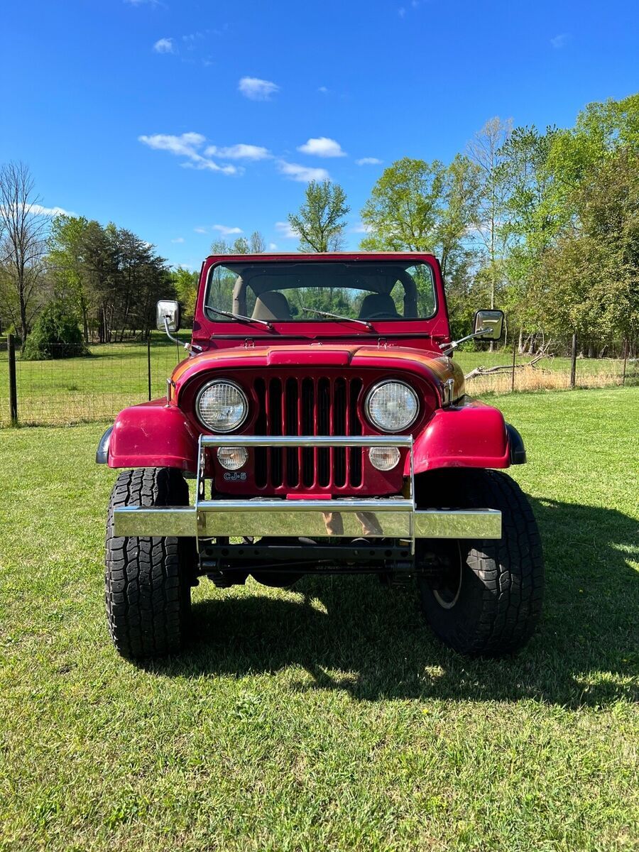 1976 jeep cj 5 suv red renegade