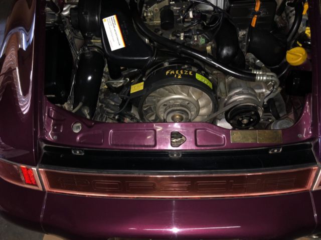 no reserve porsche 911 cabriolet rare color amethyst metallic white interior