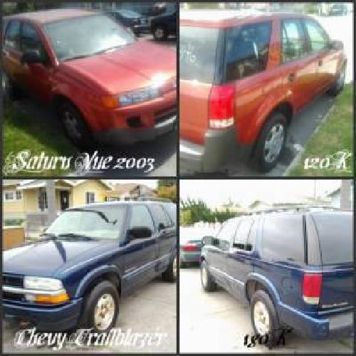 02 malibu-97 accord-03 saturn-00 trailblazer in los angeles, ca