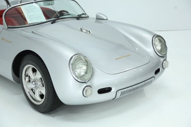 1955 porsche 550 spyder silver convt replica