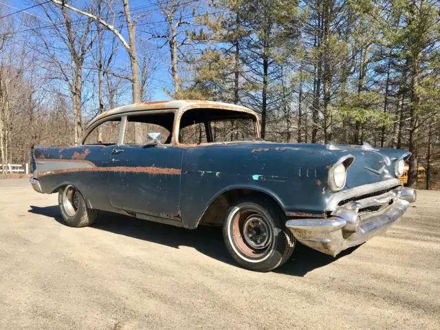 1957 chevrolet model 210 2 dr post v8 stick shift car rat hot street rod custom