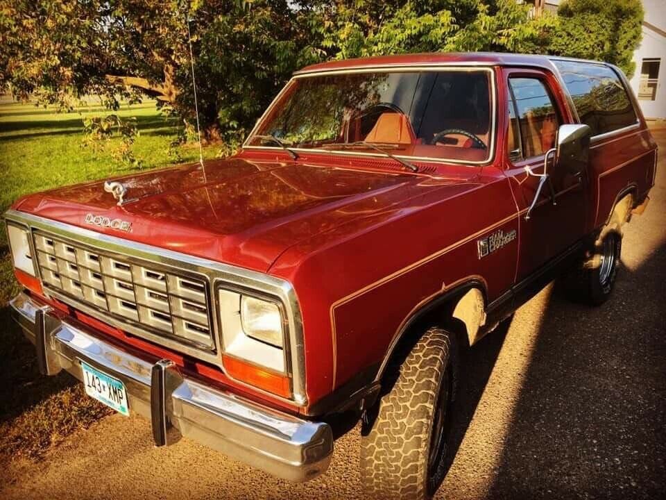 1985 dodge ramcharger suv red 4wd automatic aw-100