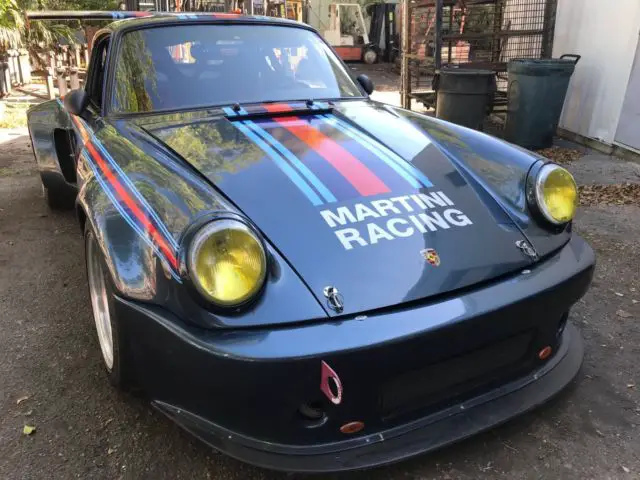 1987 porsche carrera widebody race racing car dark blue