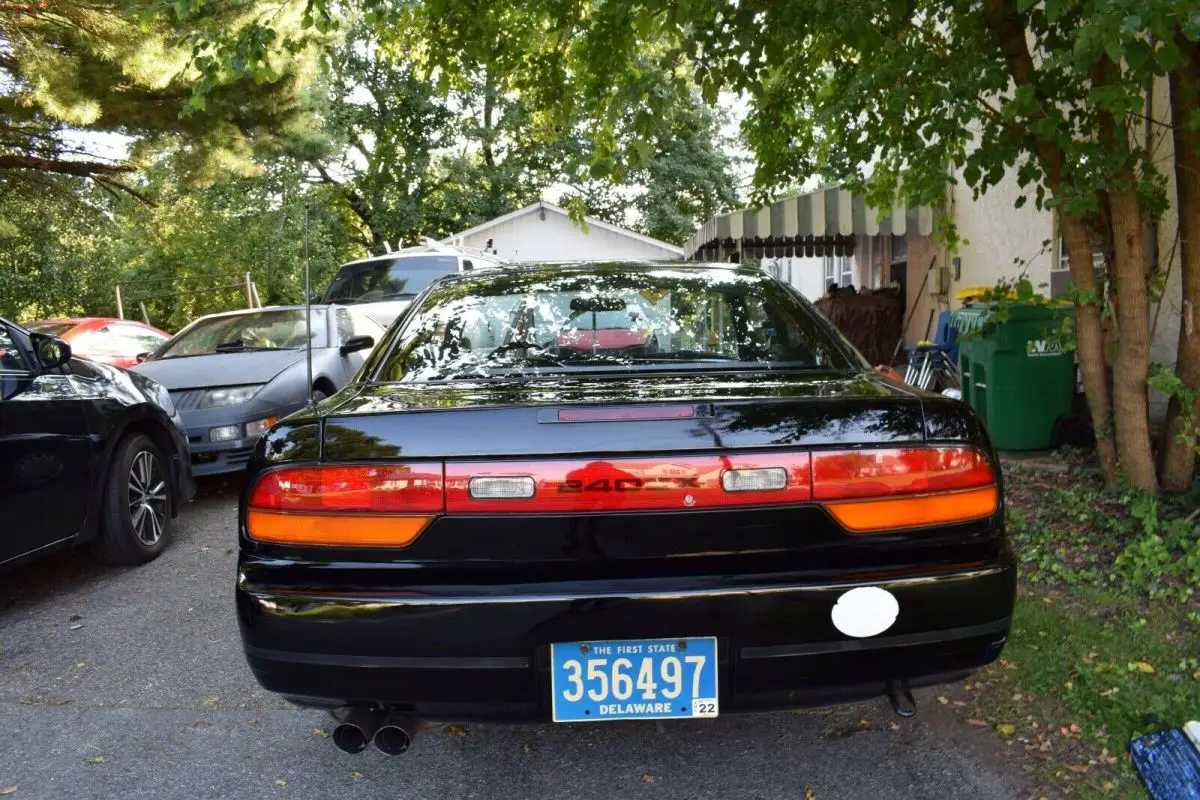 1991 nissan 240sx hatchback black rwd automatic base