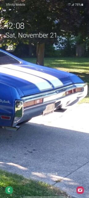 1970 buick skylark coupe blue rwd automatic base
