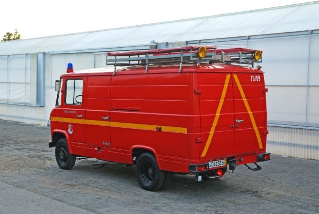 1969 mercedes-benz l408 g auxiliary fire van: 16k orig. mi, incredibly original