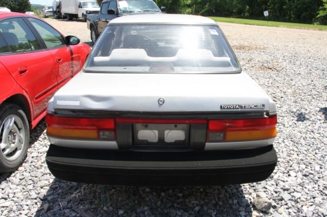 1988 toyota tercel 2-door coupe 163738 miles silver car 5-speed manual