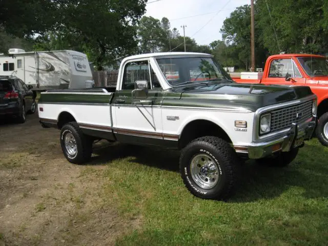 1972 k20 cheyenne super custom camper 4x4 a/c tilt sweet