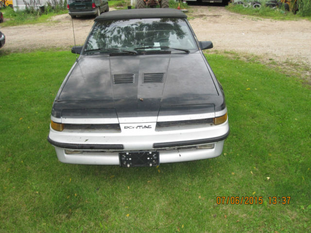 1987 pontiac sunbird gt convertible 2-door 2.0l