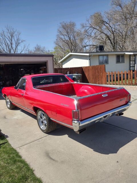 1968 chevrolet el camino sport coupe pickup red rwd automatic restomod