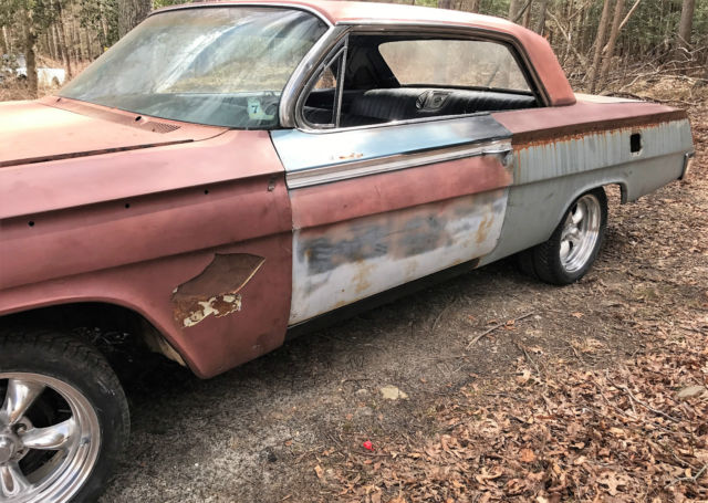 1962 chevy impala project 348 400 auto new frame project tons of new parts nr