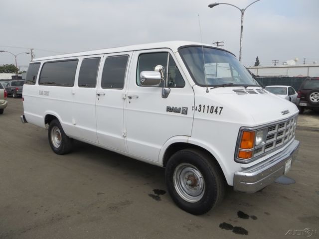 c 1990 dodge ram wagon b350 used 5.9l v8 16v automatic no reserve