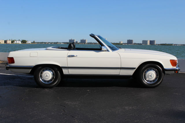 only 62k actual miles short bumpers cold a/c white black leather both tops mint