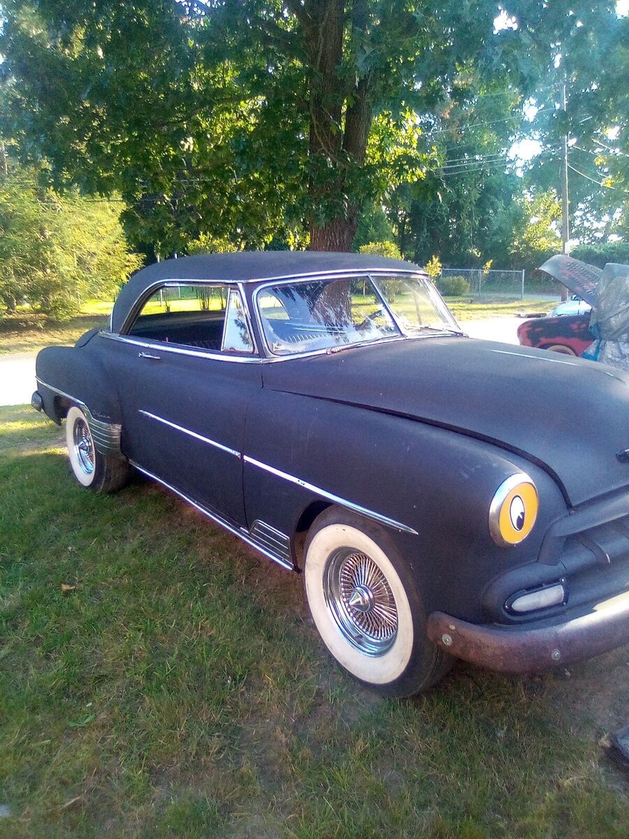1952 chevrolet bel air coupe black rwd automatic