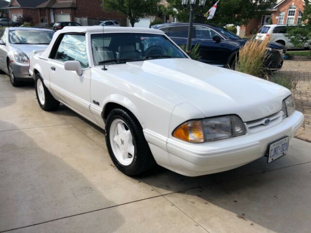 1993 triple white limited edition ford mustang lx convertible